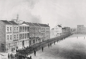 51st Collection: The First Union dress parade in Nashville. The 51st Regiment