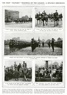 Images Dated 29th May 2019: The first victory trooping of the colour, 1919