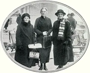 Northampton Prints: The First Three Women Labour Party Members of Parliament on the Terrace of the Houses of Parliament