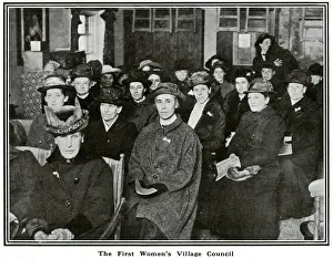 Findon Prints: First womens village council in Findon, Sussex, May 1918