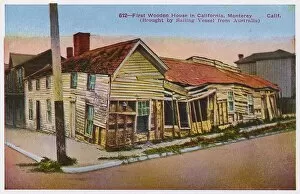 Images Dated 5th July 2017: First wooden house, Monterey, California, USA