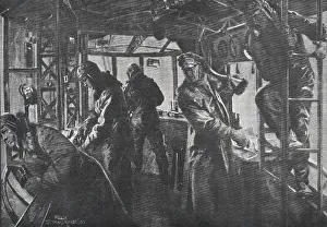 Germanics Prints: First World War (1917). Control position in a German