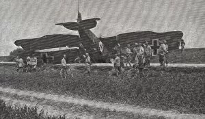 First World War (1918). German plane Halberstadt