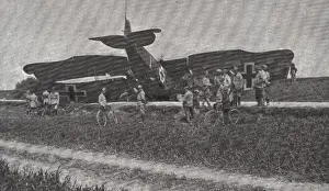 Halberstadt Prints: First World War (1918). German plane Halberstadt