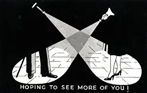 Close Collection: First World War - Blackout cartoon postcard