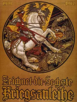 Headed Prints: First World War. German poster inviting people to join the w