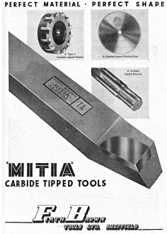Tipped Prints: Firth Brown Carbide Tipped Machine Tools 1949