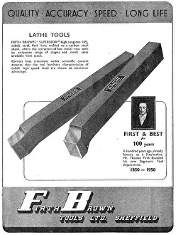 Lathe Prints: Firth Brown Engineers Tools - Lathe Tools. Superleda
