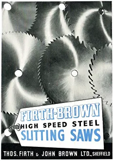 Saws Prints: Firth-Brown Machine Tools - Slitting Saws