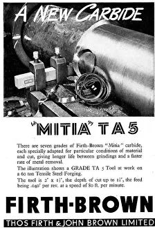 Thos Prints: Firth-Brown Mitia TA5 Carbide Machine Tools