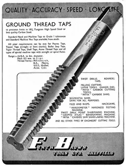 Dies Prints: Firth Brown Tools - Taps, Dies, Drills, Reamers & Saws