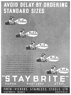Rustless Prints: Firth Vickers Rustless Steels