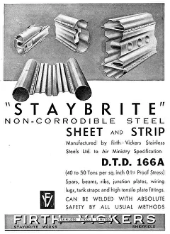 Steels Prints: Firth-Vickers Stainless Staybrite Steels