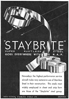 Stainless Prints: Firth-Vickers Staybrite Rustless Steel