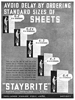Steels Prints: Firth-Vickers Staybrite Stainless Steels