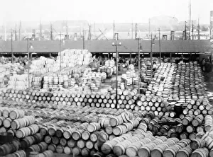 Fish barrels, Great Yarmouth, early 1900s