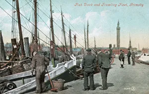 Fish Dock and Trawling Fleet, Grimsby, Lincolnshire