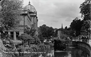 Matlock Prints: Fish Pond and Pavilion in Matlock Bath