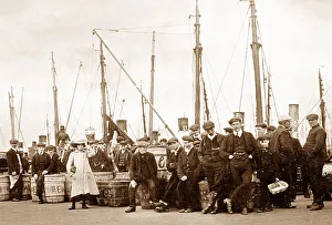Fish Quay, Blyth, Northumberland early 1900's