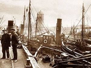 Fish Quay, North Shields early 1900's