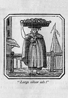 Eels Prints: Fish seller (eels)