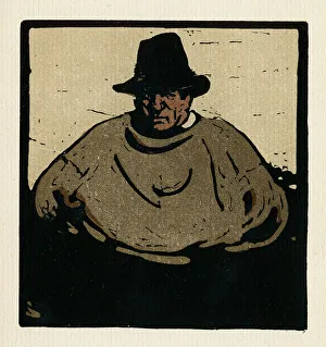 Fisher Prints: A Fisher, an engraving by William Nicholson