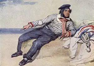 A Fisherman of 1834 by William Derby