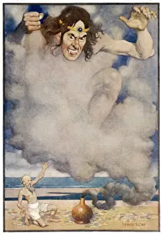 Genie Prints: Fisherman and Afrite