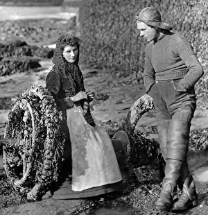 Courting Prints: Fisherman and friend, Victorian period