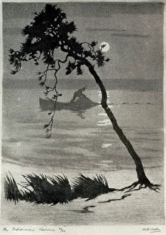 Partly Prints: The Fisherman, Nocturne