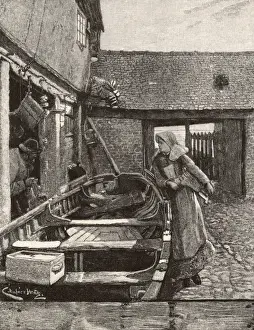 Istvan Prints: The Fishermans Daughter by Charles Napier Hemy