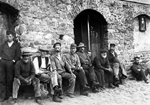 Clovelly Prints: Fishermen, Clovelly