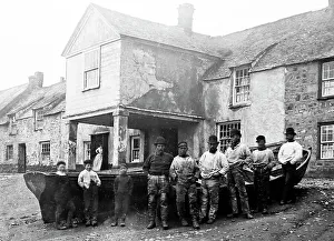 Fishermen, Newlyn, Cornwall, Victorian period
