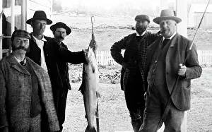 Pastime Prints: Fishermen in Ontario, Canada, early 1900s