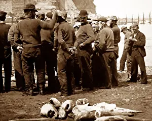 Fishermen at Staithes, North Yorkshire - Victorian period