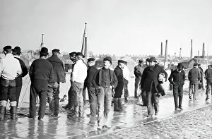 Fishermen waiting for work, Plymouth, Victorian period