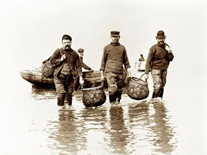 Whitstable Prints: Fishermen, Whitstable early 1900's