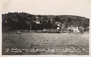 Strait Gallery: The fishing area at Beykoz - nets hung from poles