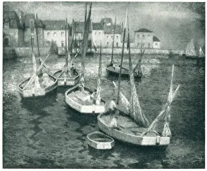 Treport Prints: The Fishing Barques (Le Treport)