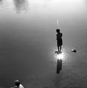 Fishing at Bewdley, Worcestershire