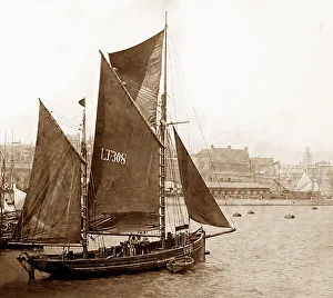 A fishing boat, Lowestoft, Victorian period