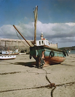 Images Dated 17th March 2017: Fishing boat, Our Pride, on St Ives beach, Cornwall
