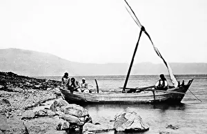 Galilee Prints: Fishing boat on the Sea of Galilee