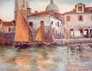 Menpes Gallery: Fishing boats from Chioggia - Venice, Italy