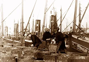 Fishing boats, Great Yarmouth, early 1900s