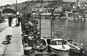 Fishing Boats in the harbour at Looe, Cornwall