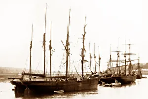 Shaldon Prints: Fishing boats, Shaldon, Devon
