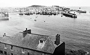 Fishing boats, St. Ives, Cornwall, Victorian period