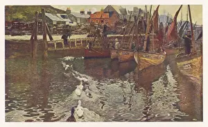 Loch Prints: FISHING BOATS AT TARBERT