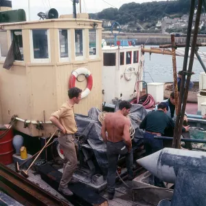 Brixham Prints: The Fishing fleet moored in Brixham Harbour, Devon